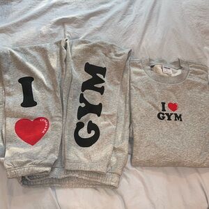 Gymshark Sweatpants & Crewneck Set